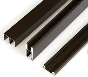 100% QC! Foshan factory cabinet sliding closet glass door aluminium guide rail profile with ready-made mold