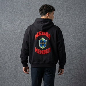 Sweat-shirt à capuche noir zippé pour homme, avec patch brodé, veste à capuche décontractée, streetwear - Product Image 2