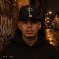 Casquette de baseball personnalisée avec broderie Old English, 5 panneaux, visière incurvée, style Dad Hat, streetwear urbain West Coast, vente en gros, faible MOQ