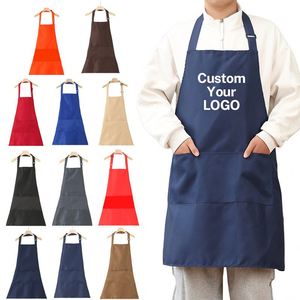 Delantal Personalizado de Color Sólido, Resistente al Aceite y al Agua, para Cocina, Barbacoa, con Impresión de Logotipo Personalizado, Venta al Por Mayor - Product Image 1