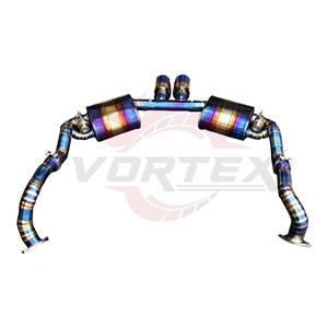 Sistema de Escape Catback Vortex Burned Blue Titanium para Porsche Boxster Cayman 987 981 2004-2012, Kits de Mejora de Rendimiento con Válvulas - Product Image 6