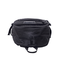 Sac à dos en polyester imperméable avec patch frontal vierge pour impression de logo personnalisé, idéal pour le bureau, les affaires et les trajets quotidiens