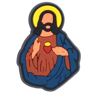 Christ Doux PVC Christianisme Dessin Animé Chaussure Charme En Gros Sacs Décorations Religion <span class=keywords><strong>Sandales</strong></span> Accessoires Jésus Chaussure charmes - Product Image 4