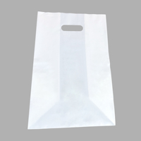 Sacs en plastique réutilisables durables avec logo personnalisé, plusieurs tailles, avec poignées découpées, sacs cadeaux boutique, sacs de transport, sacs à emporter
