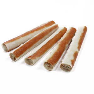 Pal's Delight LISTO PARA ENVIAR Golosinas para masticar perros Rollos de colágeno de 5 "Masticables de cuero crudo Fácil digestión Golosinas para perros de pollo sin granos - Product Image 4