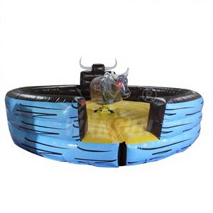 WINSUN Parcours d'obstacles gonflable de combat de taureaux, certifié CE, en PVC, imperméable et ignifuge, 5-20 joueurs - Product Image 1