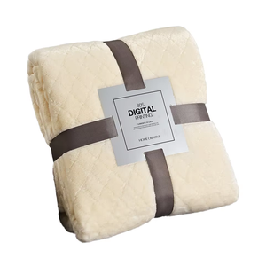 Bán buôn hiện đại 100% polyester kẻ sọc chủ đề sofa bộ đồ giường mềm raschel dệt kim flannel lông cừu ném chăn rắn chăn - Product Image 1