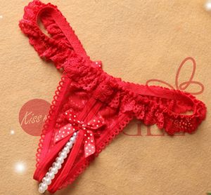 KISS ME ANGEL sexy donna glamour boudoir lover biancheria intima seducente perla aperta perizoma T pants - Product Image 4