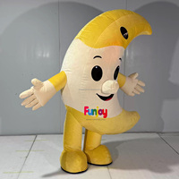Costume de mascotte gonflable personnalisé en forme de lune, tenue de personnage ambulant pour la publicité du Ramadan, les festivals et les spectacles