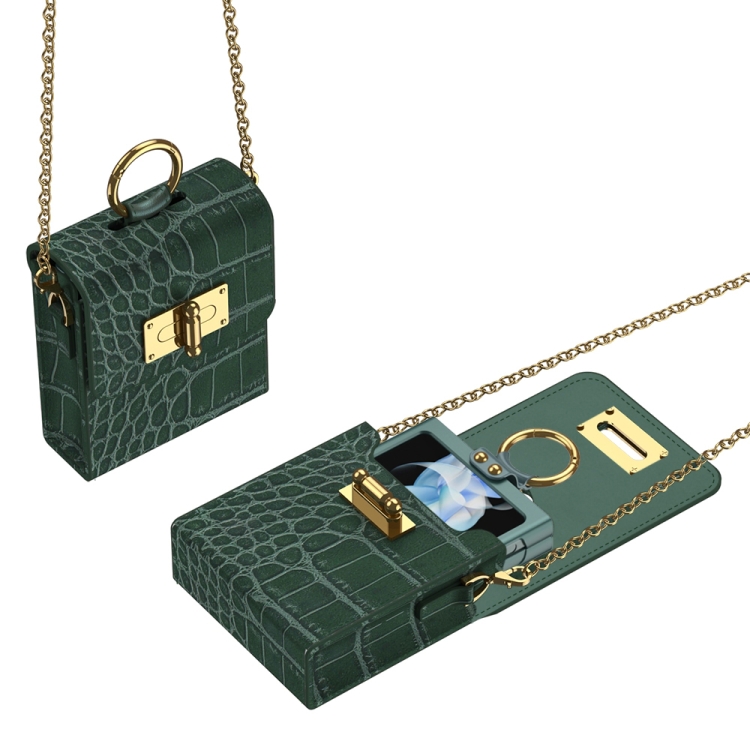 【新品】 SMALLSOLDIERS FLIP OVER Para Samsung Galaxy Z Flip 5 / Flip 4/ Flip3 5G Crocodilo Padrão