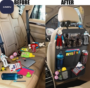 Organisateur de siège arrière de voiture Carfu Custom Oxford, sac de rangement pour voiture, sac suspendu pour siège de voiture avec poche en filet pour accessoires <span class=keywords><strong>Audi</strong></span> A4 - Product Image 4