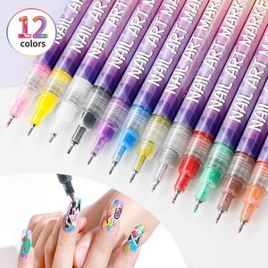 Vente en gros de fournitures pour ongles en gel 3D, stylos à vernis à ongles, stylos à points pour graffitis, stylos à points pour dessin et peinture, pinceaux pour nail art DIY - Product Image 2