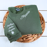 Sweat à capuche pour maman de hockeyiste automne/hiver avec logo frontal brodé en relief 3D – pour la maman de hockeyiste