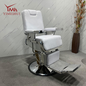 Fauteuil de Barbier Professionnel de Luxe Haut de Gamme avec Pompe Robuste pour Salon de Coiffure Quotidien - Product Image 1
