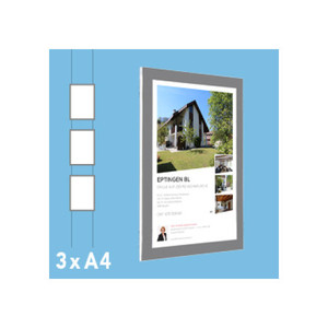 Display LED per vetrina MULTI® - 3 x DIN A4 - Product Image 5