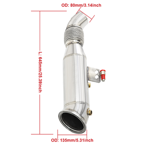 Tubo de Escape de Alto Flujo para <span class=keywords><strong>BMW</strong></span> B58 F22 F23 F30 F32 F33 F36 G11 G20 G30 G31 M140i M240i M340i <span class=keywords><strong>M440i</strong></span> 340i 440i 540i 740i - Product Image 2