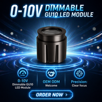 Certification CE RoHS, variateur d'intensité 0-10V, 3500K, IP65, downlight GU10 étanche, module LED GU10 9W, aluminium moulé sous pression, OEM ODM