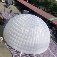 Expédition rapide par avion jusqu'à votre porte, tente dôme gonflable de 10 m de diamètre, structure blanche, atelier pour événements, fêtes, mariages, expositions