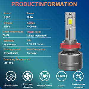 नई डिजाइन x32 तीन स्पीड एडजस्टेबल पावर + फ्लैश प्रभाव 270w + फ्लैश प्रभाव w + कार के नेतृत्व वाली हेडलाइट बल्बों की अगुवाई वाली कैंबस H1 h4 h11 h13 h11 H13 - Product Image 3