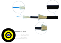 Kabel Serat Optik Bulat Luar Ruangan GYFJY Double Jacket dengan Benang Aramid Kekuatan Tinggi untuk ISP Kolombia