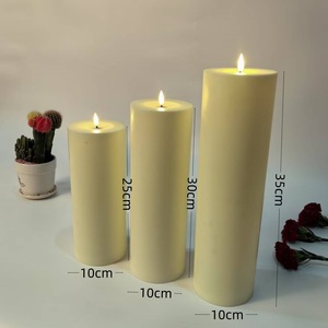 <span class=keywords><strong>Bougie</strong></span> LED sans flamme scintillante, étanche, résistante au vent, fonctionnant sur piles, avec minuterie et télécommande, pour lanternes d'<span class=keywords><strong>extérieur</strong></span> et décoration intérieure - Product Image 4