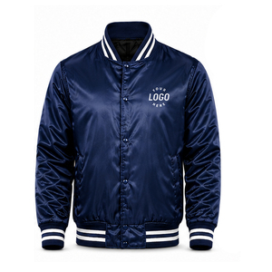 Chaqueta de Hombre Personalizada al Por Mayor, OEM, 100% de Alta Calidad, Chaqueta de Satén Impermeable para Hombre, Chaqueta de Invierno de Satén para Hombre - Product Image 1