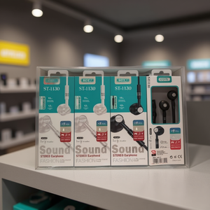 Stereo Earphone With Mic ST-1130 Fashion Sound 12Pcs Pack - Product Image 3