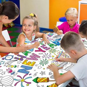 2026 Happy New Year Paper <b>Poster</b> Coloring Tablecloth DIY Disposable Table Cover for Kids Playing - Product Image 3