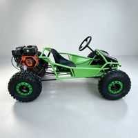 Go-Kart Todoterreno de 4 Ruedas con Pedales, Volante y Freno de Mano de Seguridad, Auto de Pedales para Niños