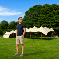Carpa Elástica Impermeable en Oferta, Toldo Elástico Ignífugo, Carpa para Fiestas de Tela Spandex para Exteriores