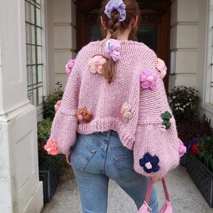 Женский вязаный трикотажный зимний Кардиган - Product Image 2