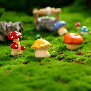 Artisanat mignon bricolage résine Cabochon 3D Miniature champignons décoration de la maison accessoires pour maison de poupée - Product Image 2