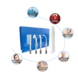 Draagbaar Hoogfrequent Instrument Met 4 Elektroden Voor Verschillende Gezichtsbehandelingen LW-018