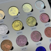 Palette de fards à paupières multichromes et duochromes scintillants, 35 couleurs disponibles, marque privée, créez votre propre marque