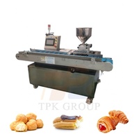 Machine automatique de remplissage de crème pour rouleaux aux œufs, croissants, pain, et éclairs