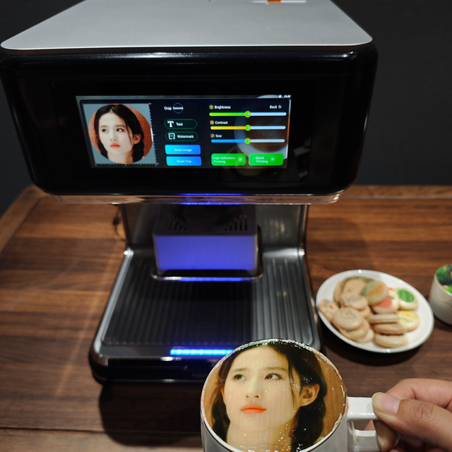 X5 Multi-function Digital Edible Ink Flatbed Inkjet Coffee Art Printer 600dpi for Coffee Milkshakes & Cakes-New