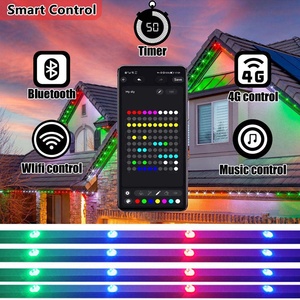 Lumières de Noël en pierres précieuses, lumières LED étanches pour l'extérieur, lumières LED RGB pour manèges - Product Image 5