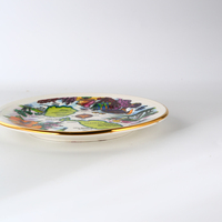 Ménage Coloré Conception Pad Impression Assiette À Manger Assiettes En Céramique Plats Ensemble Décalque Assiette À Dîner Motif Porcelaine Pratos