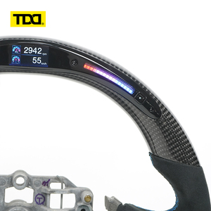 พวงมาลัยคาร์บอนไฟเบอร์แท้ TDD พร้อมไฟ LED สำหรับ Peugeot RCZ - Product Image 3