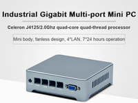 Nouveauté Celeron J4125 2.0GHz processeur Pfsense Gigabit Ethernet Ethernet WIFI/4G module routeur Mini ordinateur
