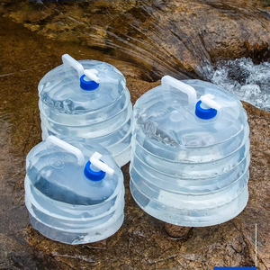 Cubo y Dispensador Plegable Impermeable de TPE Ecológico de 5L-15L, Diseño Deportivo para Camping y Actividades al Aire Libre, Venta al Por Mayor - Product Image 5