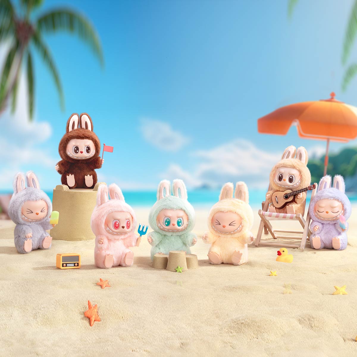 Popmart Labubu Keychain - Have a Seat Plush Toys Series