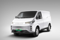 Camion de transport de marchandises électrique de conception chinoise Ivecos, fourgonnette commerciale pour passagers, autonomie de 501-600 km, moteur de 200-250 kW, batterie de 50-70 kWh