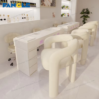 Table de manucure rose de luxe meubles de salon de manucure Tables à ongles Nail Art fournitures de salon de beauté bureau