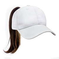 Chapeau queue de cheval en coton personnalisé pour femmes avec logo personnalisé casquettes de sport vente en gros Hebei Shijiazhuang fabrication casquettes dos nu