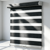 Persianas Zebra Motorizadas Eléctricas Inteligentes |   Control por Aplicación WiFi |   Filtro de Luz de Doble Capa con Efecto Blackout |   Anti-UV |   Casa de Diseño Moderno