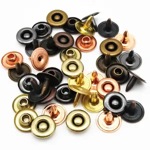 9mm nipple down brass jean rivet in different colors, denim rivet