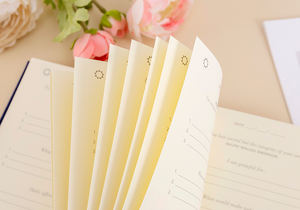 Journal en <span class=keywords><strong>lin</strong></span> personnalisé couverture rigide Gratitude Journal A5 fournitures scolaires journal de fantaisie beau Journal de bonne qualité - Product Image 6