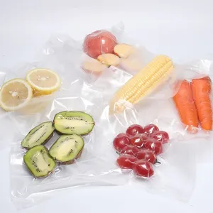 Hot Sale 3 Side Sealed Transparent Plastic Vacuum Food Bag For Meet Cheese Fish Fruit Storage