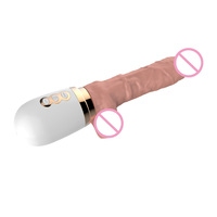 Fernbedienungsfähiger Silikon-Vibrator mit 10 Geschwindigkeiten, Wasserdicht, Beheizt, Große Größe, Künstlicher Penis, Erwachsenen-Sexspielzeug für Lesben und Frauen